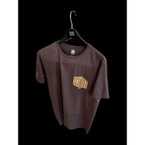 Schott NYC Brown Graphic T-shirt Sz Small Made In USA